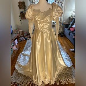 Eve of Milady Wedding dress beautifully laced and embroidered